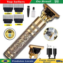 Máquina de cortar cabelo barbeiro profissional dragão elétrica bateria recarregável - Big Stocks