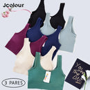 3 Items Seamless Bra, Push Up Sports Top, Women's Lingerie, Polyester, Breathable, Comfortable - Big Stocks