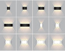 Lâmpada de parede led, à prova d'água, de alumínio, excelente para iluminação de jardim, para decoração de interiores, quarto, sala de estar e escadas. - Big Stocks