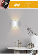 Lâmpada de parede led, à prova d'água, de alumínio, excelente para iluminação de jardim, para decoração de interiores, quarto, sala de estar e escadas. - Big Stocks