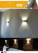 Lâmpada de parede led, à prova d'água, de alumínio, excelente para iluminação de jardim, para decoração de interiores, quarto, sala de estar e escadas. - Big Stocks