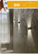 Lâmpada de parede led, à prova d'água, de alumínio, excelente para iluminação de jardim, para decoração de interiores, quarto, sala de estar e escadas. - Big Stocks