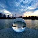 Bola de Cristal Vidro Transparente  -  Sorte Bola Decoração - Big Stocks